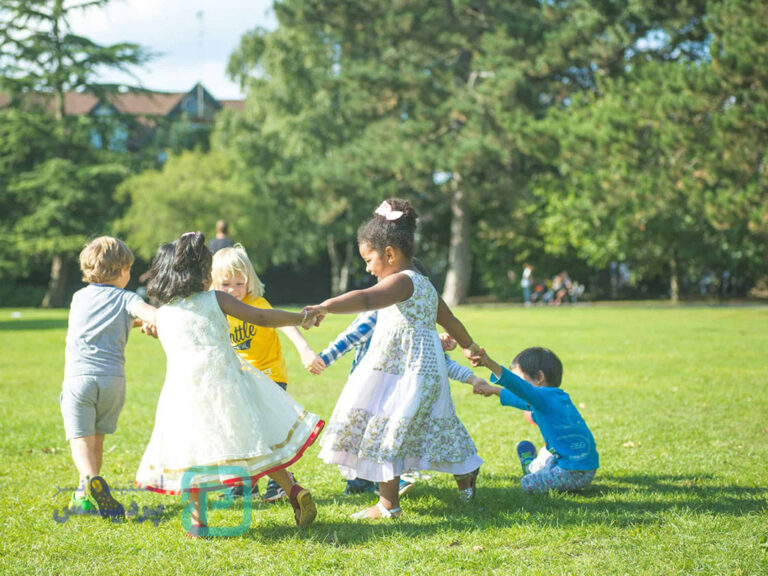 Healthy active children playing outdoors 1